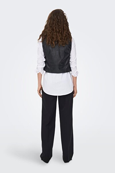 ONLY Onlvera Biker Faux Leather Γιλέκο με φερμουάρ 15239240