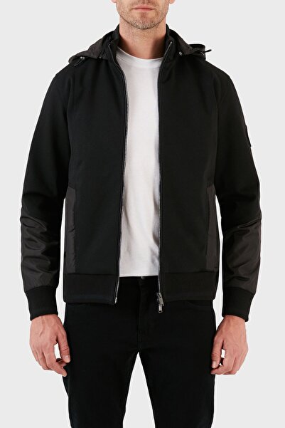 BOSS Pamuklu Yünlü Kapüşonlu Çift Yönlü Fermuarlı Regular Fit Sweat Erkek SWE...