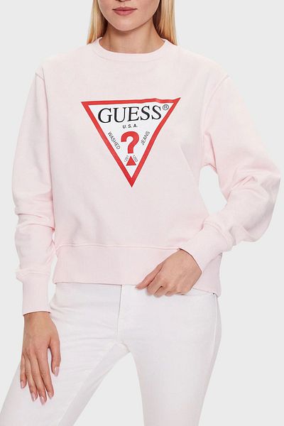 Guess Cn Original Bumbac Regular Fit Sweat cu gâtul turnat W2YQ16KBA11 SWEAT W2YQ16 KBA11 A60W