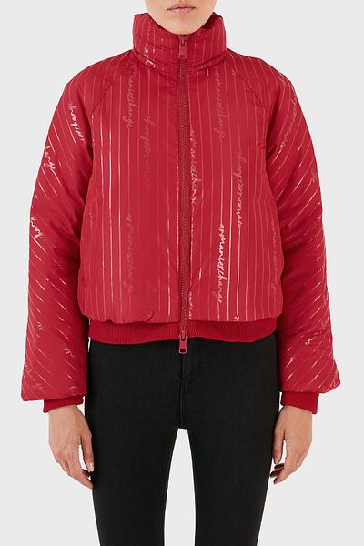 Armani Exchange Regular Fit Stand Collar Bomber Puffer Coat COAT 6RYB06 YN1MZ 04PV