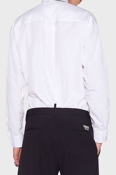 DSquared2 Men's Shirt - Logo, 100% Cotton, Regular Fit S74Dm0660 S36275 100