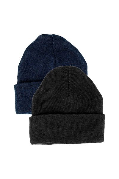 Line Smart 2-Piece Men's Folded Winter Beanie