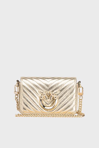 PİNKO Pinko Ledertasche mit Kettenriemen – A1JE ZZLB