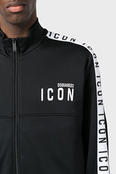 DSquared2 Pamuklu Regular Fit Dik Yaka Sweat Erkek SWEAT S79HG0013 S25497 900