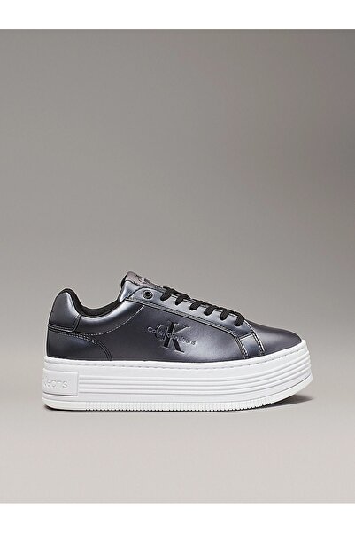 Calvin Klein Спортни обувки BOLD PLATF LOW LACE LTHML MTL Дамски
