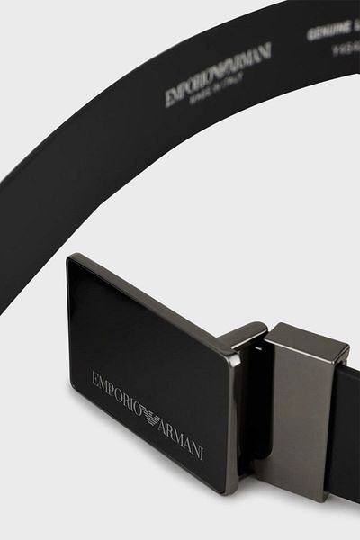 Emporio Armani Men's Genuine Leather Belt - with Logo, Y4s427 Ytu7j 84372