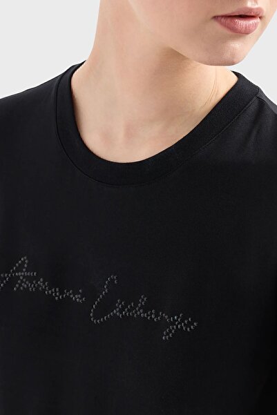 Armani Exchange Tricou din bumbac slim cu decolteu triplu TRIUC 3DYT27 YJDTZ 1200