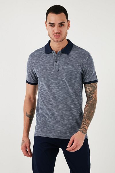 U.S. Polo Assn. Pánské polokošile U.S. Polo Slim Fit Polo s límcem – směs bavlny G081GL0111792137