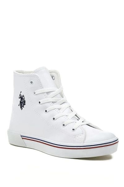 U.S. Polo Assn. Tenis alb cu talpă de piscină pentru femei