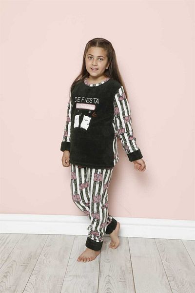 Akbeniz WelSoft Fleece Παιδικό Σετ Πυτζάμες - 20243Y