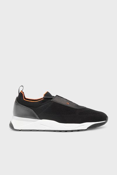 Santoni حذاء رياضي محبوك قابل للتمدد للرجال MBIO21601BINNHODN01