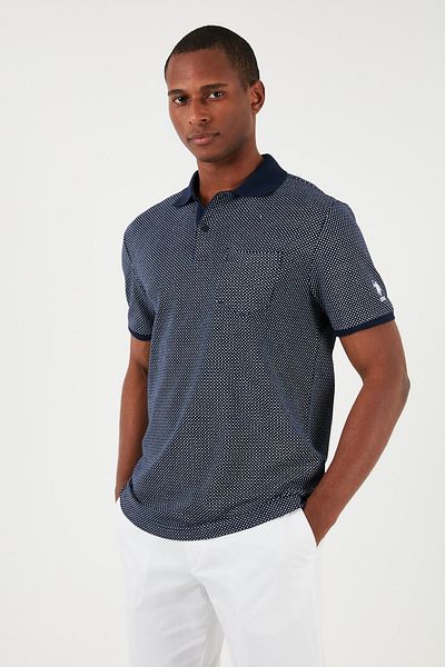 U.S. Polo Assn. U.S. Polo Logo 100% Cotton Regular Fit Polo Neck T Shirt Men POLO NECK T SHIRT G081GL0111826892