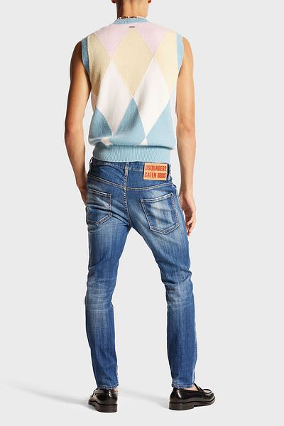 DSquared2 Men's Slim Fit Logo Stretch Cotton Jeans - S71Lb1384 S30342 470
