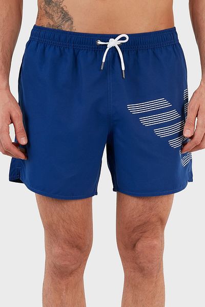 Emporio Armani Къс бански с джоб и връзки на талията, мъжки, размер S 211740 1p427 23033