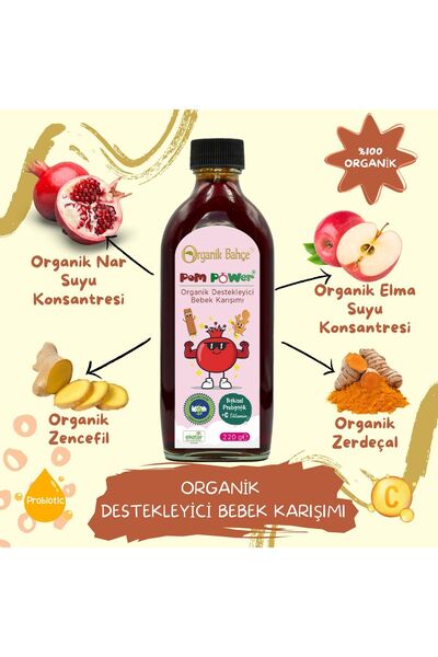 Organik Bahçe Pompower Organik Destekleyici Bebek Karışımı 220 gr - Bitkisel ...