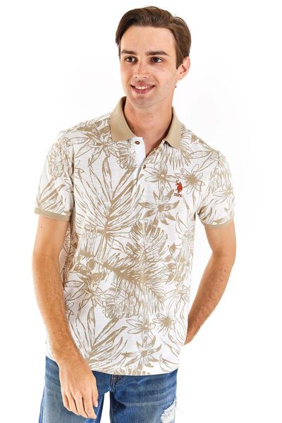 U.S. Polo Assn. U.S. POLO Men's Regular Fit Polo Collar Sports T-Shirt -18252...