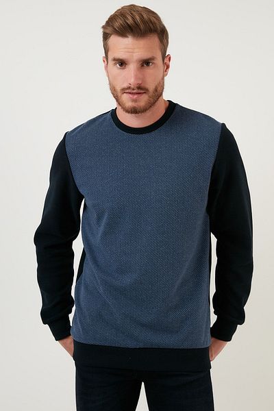 Buratti Βαμβακερή κανονική εφαρμογή Crew Neck Sweat Ανδρική φούτερ 59052111