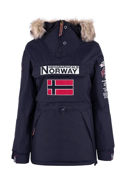 Norway Geographical Parka pentru exterior cu glugă, albastru marin, pentru femei, Bridget