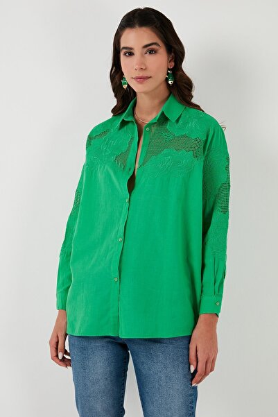 Lela Laced Cotton Regular Fit Thin Shirt SHIRT51442274