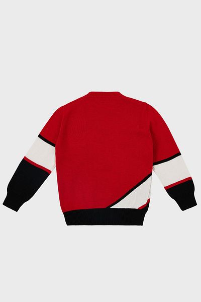 DSquared2 Pulover pentru copii din bumbac cu gât crew - DQ0084 D005X