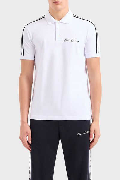 Armani Exchange Βαμβακερό μπλουζάκι με κανονική εφαρμογή Polo ανδρικό μπλουζάκι με λαιμόκοψη POLO 8NZFSG ZJ81Z 1100