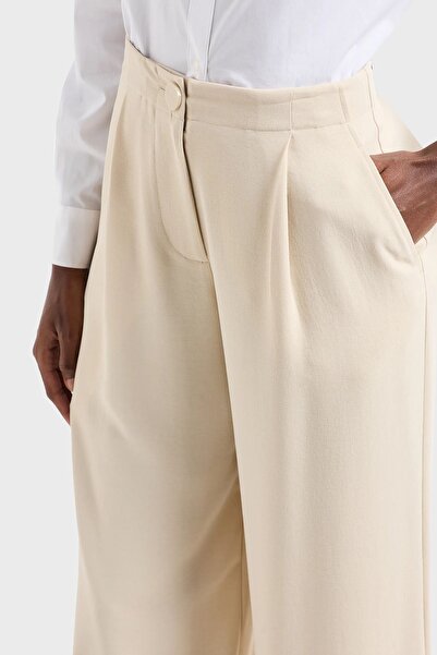 Armani Exchange High Waist Relaxed Fit Wide Leg Trousers PANT 3DYP31 YN1QZ 1787