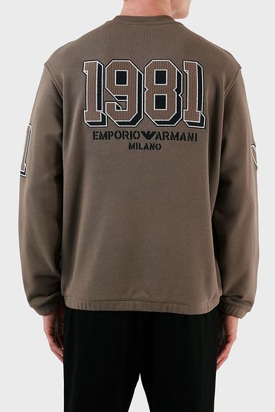 Emporio Armani Cotton Regular Fit Crew Neck Sweat Men's SWEAT 6R1MG4 1JWPZ 0440