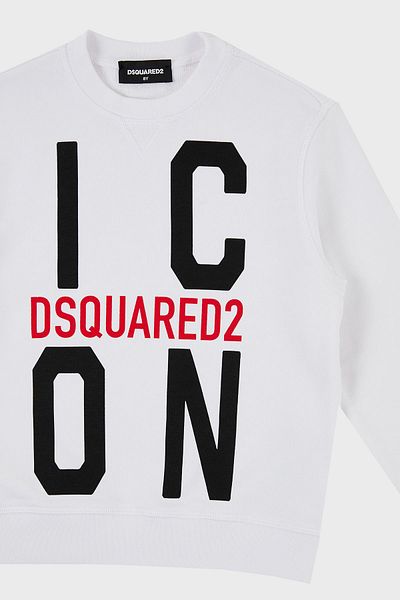 DSquared2 Βαμβακερό Παιδικό Φούτερ με λαιμόκοψη - DQ0245 D002Y