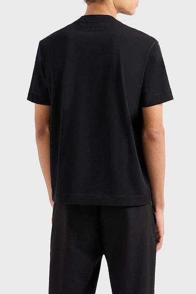 Emporio Armani Tricou din bumbac cu decolteu rotund pentru bărbați 3D1T89 1JWZZ 0999