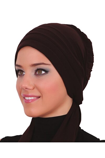 fidan bone Turban instantaneu maro cu legături plisate, potrivit pentru uz me...