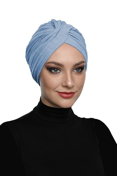 fidan bone Căptușeală din bumbac pieptănat încrucișat, albastru, gata făcută, hijab hijab pentru piscină