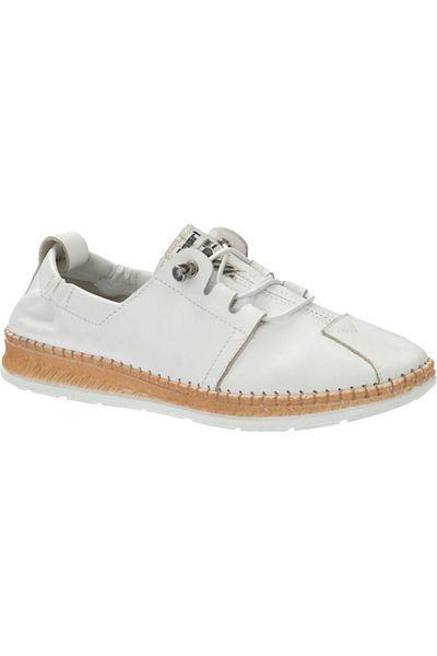 Voyager V24YA-9468 White Skin Leather Comfort Women's Shoes