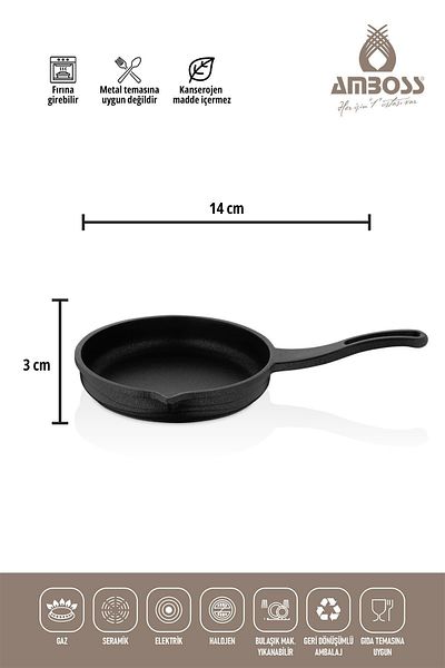 Amboss Bellus Black Crepe Pan - 6 Piece Set