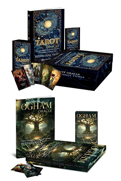 Epsilon Yayınevi SET Tarot - Ogham Oracle Rehber Kitaplı Kart 2li Takım Rezzan Ogül Yıldız