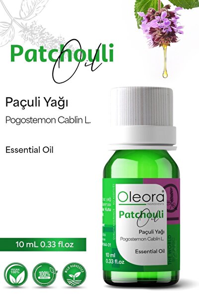 Oleora زيت الباتشولي - نقي، غير مخفف، أساسي 10 مل (زيت الباتشولي)
