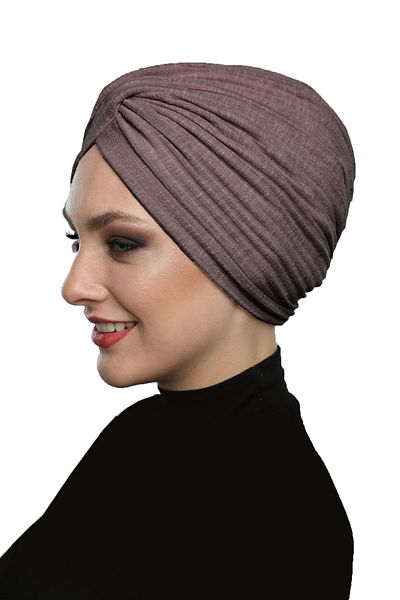 fidan bone Καπάκι πισίνας Hijab Hijab με χτενισμένο σταυρό με επένδυση Echinacea Color Ready Turban
