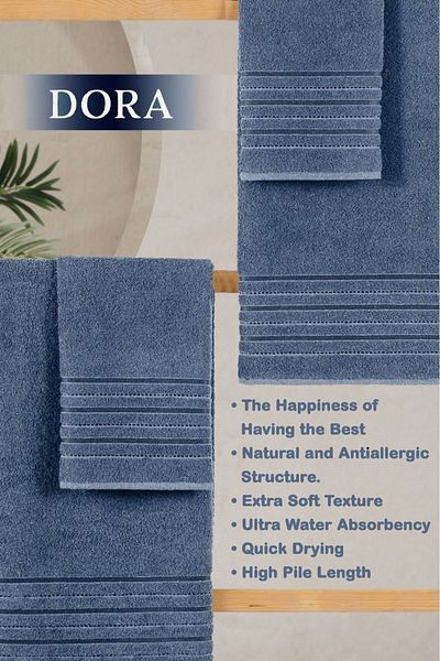 MODALİN Set prosoape de baie Dora 4 piese - 50x90 + 70x140 Cm