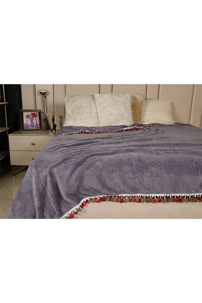 MİLAYS LİFE HOME COLLECTİON MILAY'S LIFE HOME - SOFT TASSELED WELSOFT Blanket Bedspread