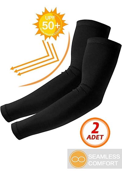Bundera 2 Pieces Lycra Basketball and Volleyball Sleeve - Full Arm Bicycle Sleeve 1 Pair