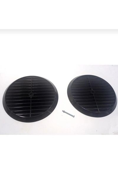 Dempol Black Natural Gas Combi Glass Vent Cover| Combi Vent|