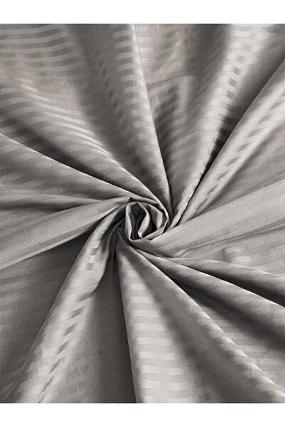 Karna Home Stripe Single Cotton Satin Fitted Sheet 90x200 Cm