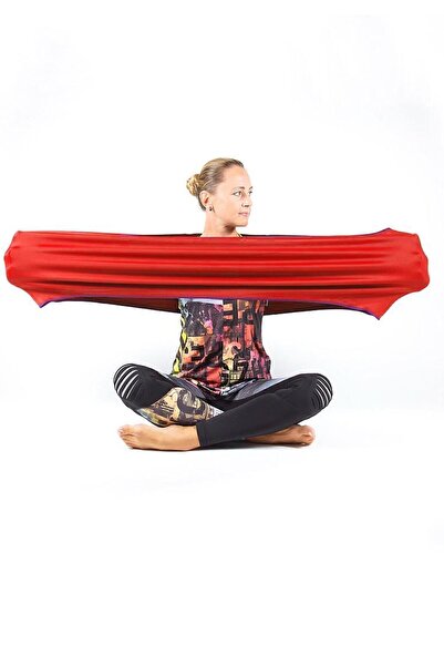 Bundera Yoga Fascia Fitness Platess Dance Acrobatics Tape Toning Body Exercise Pilates Tape Red