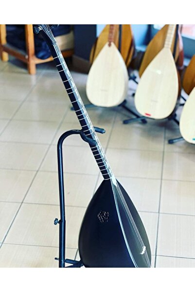 SAZ Yarı Profesyonel Siyah Inci Yarı Kalite Kısa Sap Bağlama