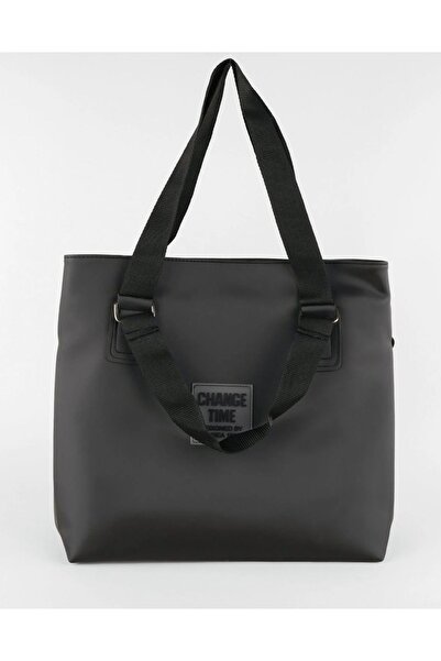 Birlik Kadın Siyah Saten Kumaş Vicky Omuz Shopper Çanta GENÇ/YETİŞKİN