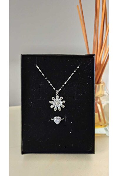 JUPİTER HOME Çelik Pandora,s Lotus Kolye Ciddi Ilişki Yüzüğü 2,li, Set Ve Tak...