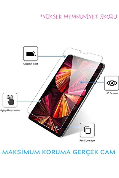 MİRAKSESUAR ايباد برو 11 2024 M4 - واقي شاشة من الزجاج المقسى، رقاقة Mvv93tu/a