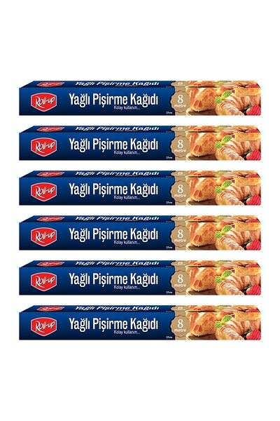 Roll-Up Baking Paper Set 37Cmx8M 6 Pieces