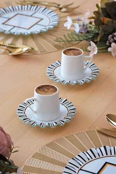 Glore Prestige 6-Person Brown Color Glass Set