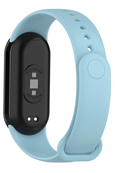 NovStrap Xiaomi Mi Band 8 Mi Band 9 Ile Uyumlu Kordon Klasik Jel Silikon Miba...