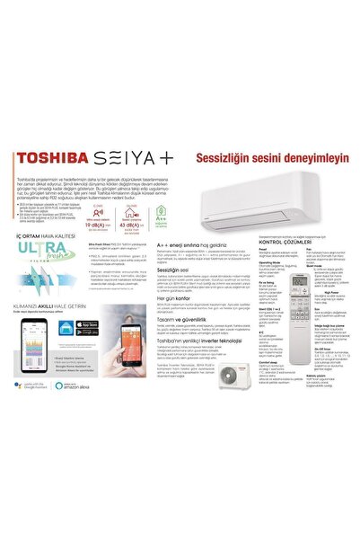 Toshiba Yeni Seiya 18.000 Btu/h Dc Inverter Duvar Tipi A Klima